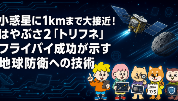 小惑星に1kmまで大接近！はやぶさ2「トリフネ」フライバイ成功が示す地球防衛への技術