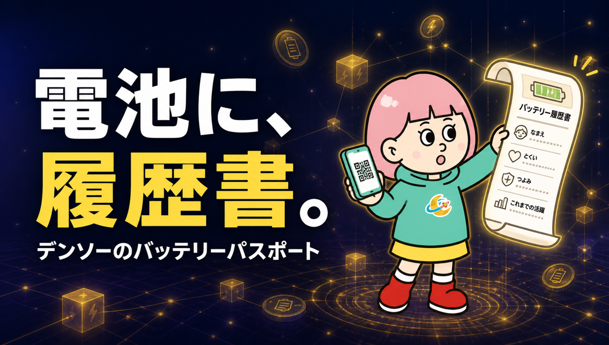 デンソーが電池に「履歴書」を付け始めた。ブロックチェーンを使ったバッテリーパスポートサービス