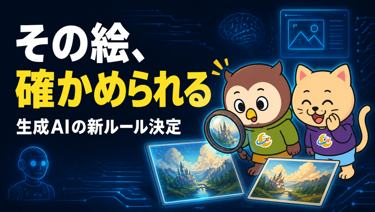 AIで作った絵が、誰かの作品にそっくりだった。そのとき何を確かめられる？ 生成AIの新しい原則が8月25日に決まった