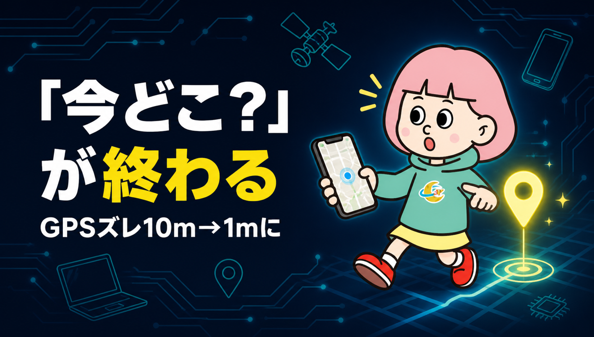 日本版GPS「みちびき」7号機が成功。地図アプリの現在地のズレが10mから1mへ