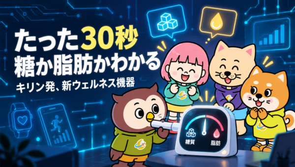 キリンのLumenは息を吐いて約30秒。体が脂肪と糖のどちらを使っているかわかる。9月30日からMakuakeで34,800円〜
