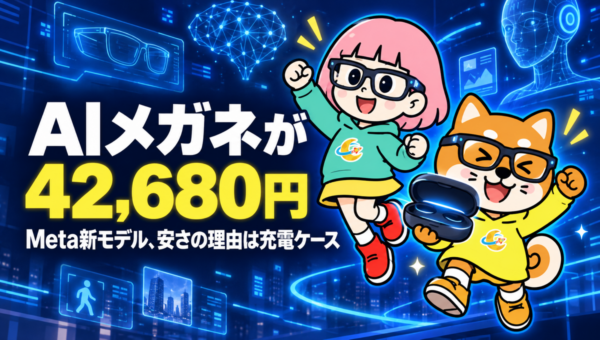 MetaのAIメガネに42,680円の新モデル。10月23日発売、安さの理由は充電ケース